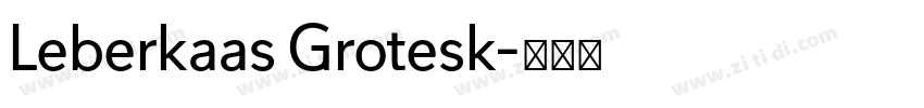 Leberkaas Grotesk字体转换